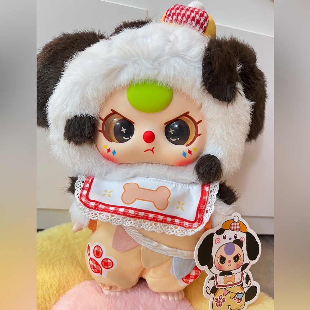 Baby Three 400% V2 Plush Series Blind Box - Dalmatian with special glass eyes